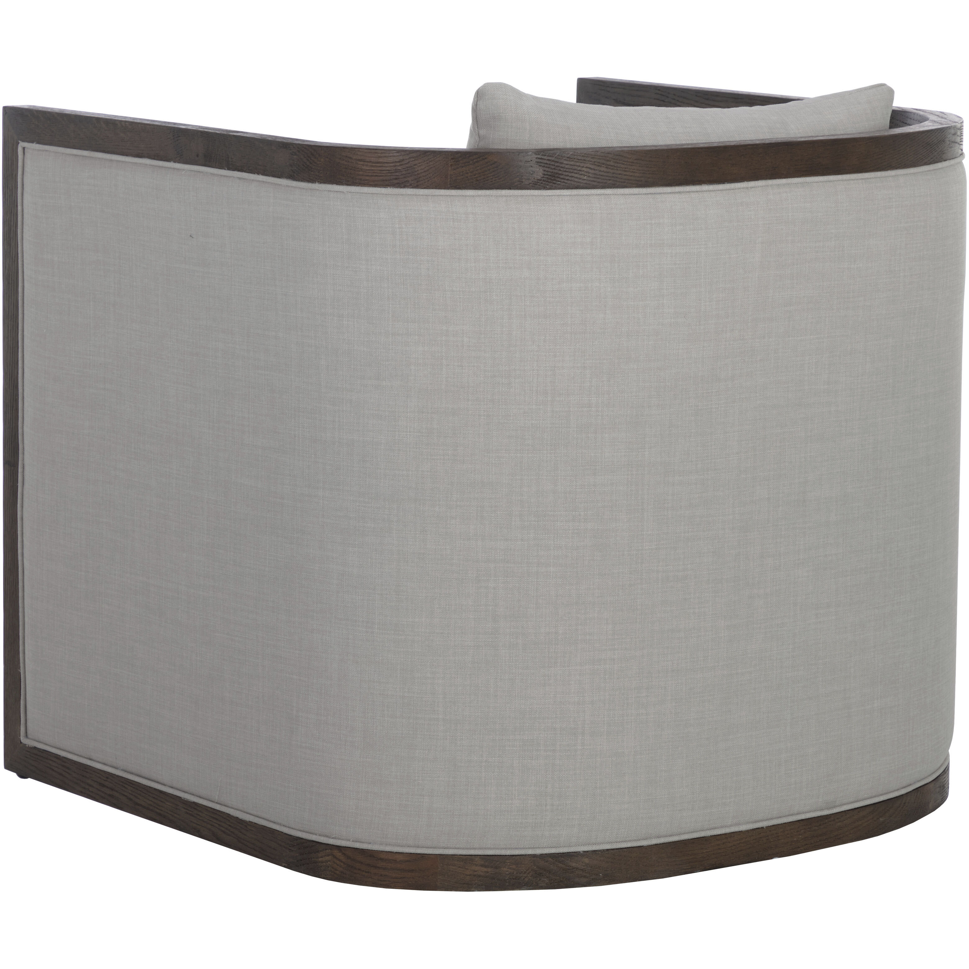 Chloe Distressed Brown / Linoso Light Grey Lounge Chair